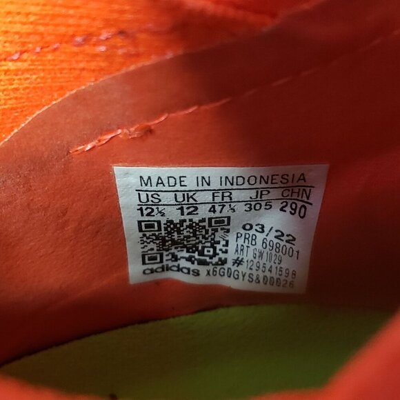 adidas Mens Predator Edge.1 FG Soccer Cleats GW1029 Orange Green Size 12.5 - Picture 12 of 12